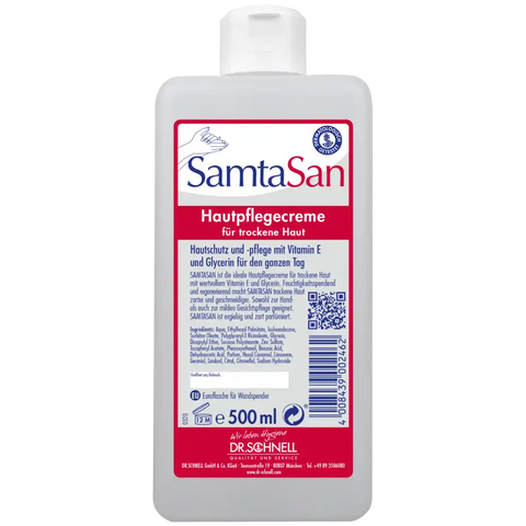SAMTASAN Hautpflegecreme für trockene Haut, mit Vitamin E Dr. Schnell