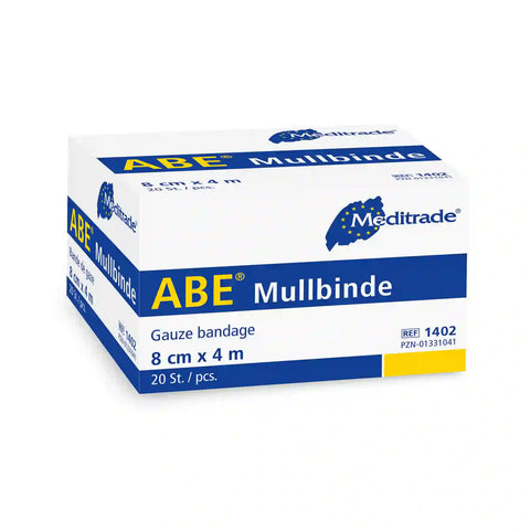 ABE® Mullbinde, 8 cm x 4 m Meditrade