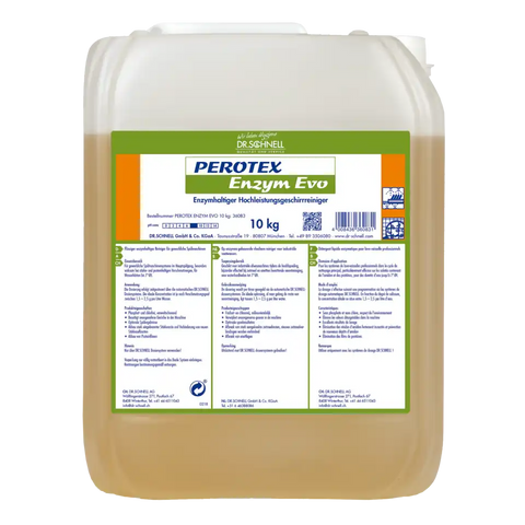 PEROTEX ENZYM EVO leistungsstarker Geschirrreiniger für niedrige Wasserhärten Dr. Schnell