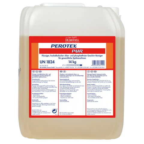 PEROTEX PUR hochalkalischer Geschirrreiniger für niedrige Wasserhärten Dr. Schnell