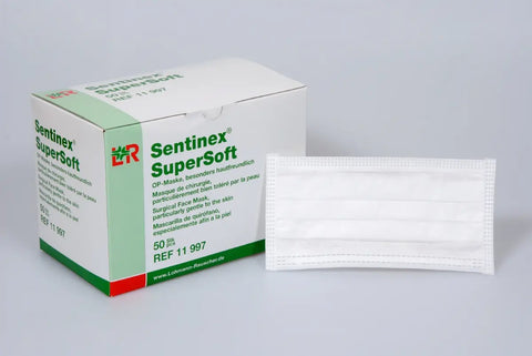 Sentinex SuperSoft OP-Maske unsteril, 50 Stk, zum Binden