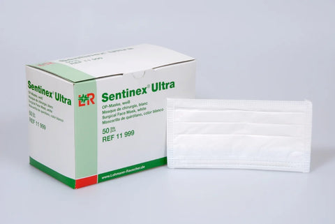 Sentinex Ultra OP-Maske weiß, unsteril, 50 Stk