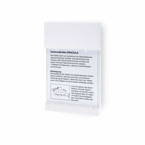 Wandhalter,Dracula, Wandhalter ohne Aufdruck(weiß),universal Meditrade