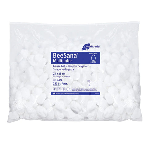BeeSana® Mulltupfer, ohne RöKo, unsteril, 30 x 30 cm, Rundform Meditrade