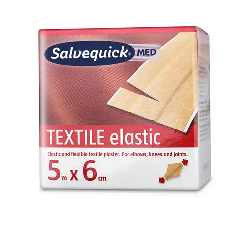 Salvequick med Textilpflaster 5m x 6cm Cederroth