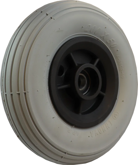 8" Flexelhjul, 200 x 50 mm, ø15 mm leje, med forsat nav for Mobilex