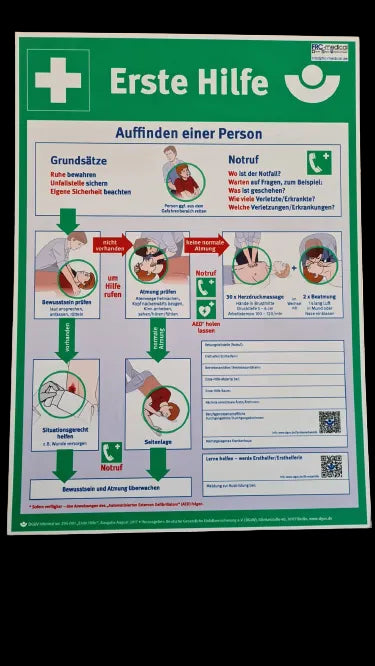Anleitung Erste Hilfe A4 30x21cm