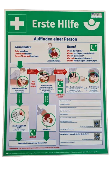 Anleitung Erste Hilfe 40 x 30cm Cederroth