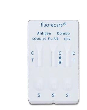 fluorecare Influenza A+B & Covid-19 & RSV Antigen Selbsttest (MHD08/25)