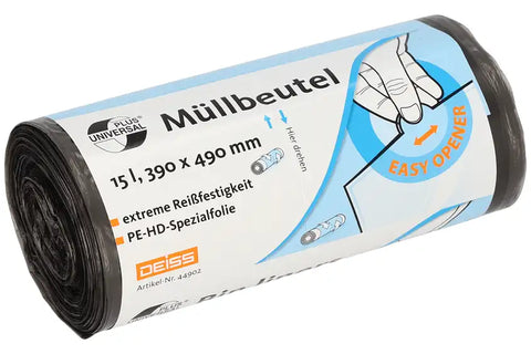 Deiss UNIVERSAL PLUS Müllbeutel aus HDPE 15 L Deiss