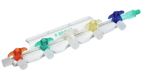 Discofix® C Hahnbank 5-fach blau steril B. Braun