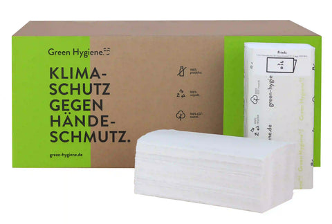 Green Hygiene® FRIEDA Falthandtücher V-falz, 2-lagig Green Hygiene