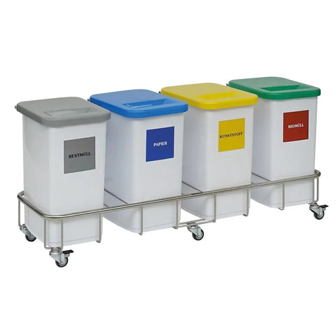 Fahrgestell, 4-fach, mit 4 Behältern Novocal