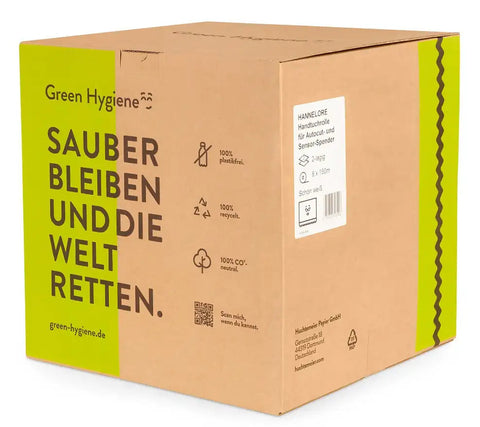 Green Hygiene® HANNELORE Handtuchrollen für Spender 150 m, 2-lagig Green Hygiene