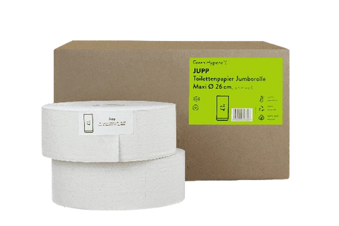 Green Hygiene® JUPP Jumbo-Toilettenpapier 2-lagig, 380 m Green Hygiene