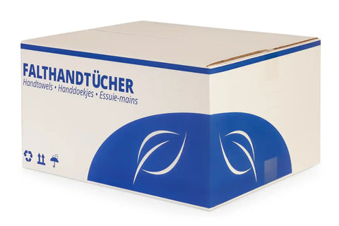 Falthandtücher V-falz, 2-lagig - Grün 100% Recycling Huchtemeier Papier