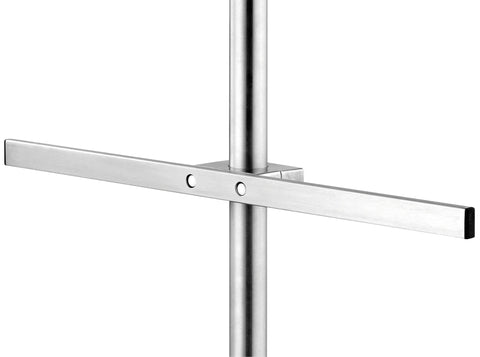 Euroschiene für Rundrohr Ø 25 mm, 1-fach Novocal