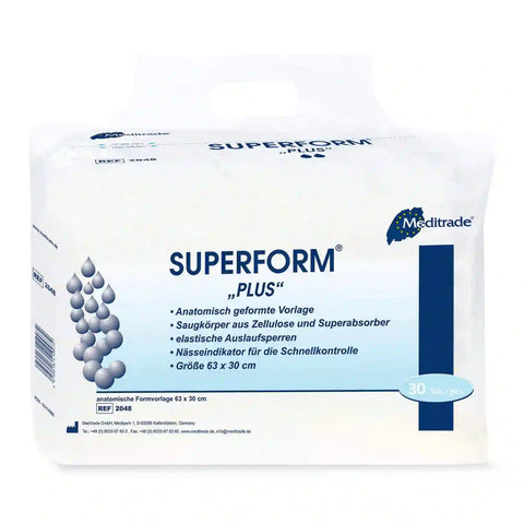 Meditrade Superform® Inkontinenzvorlage mit Doppelkissen Meditrade