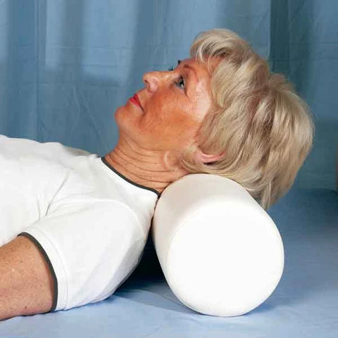 Nacken- und Knierolle mit weißem Kunstlederbezug servoprax