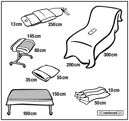Foliodrape Protect Knie-Arthroskopie-Set Hartmann