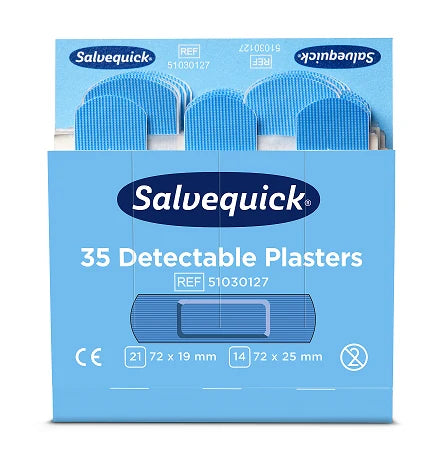 Salvequick Pflaster blau detektierbar - Nachfüllpackung Cederroth