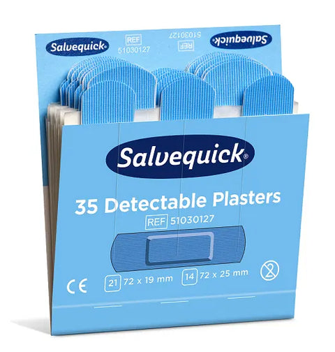 Salvequick Pflaster blau detektierbar - Nachfüllpackung Cederroth