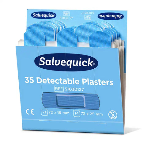 Salvequick Pflaster blau detektierbar - Nachfüllpackung Cederroth