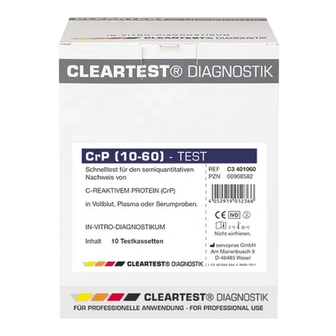 Cleartest CRP Entzündungsparameter Schnelltest servoprax
