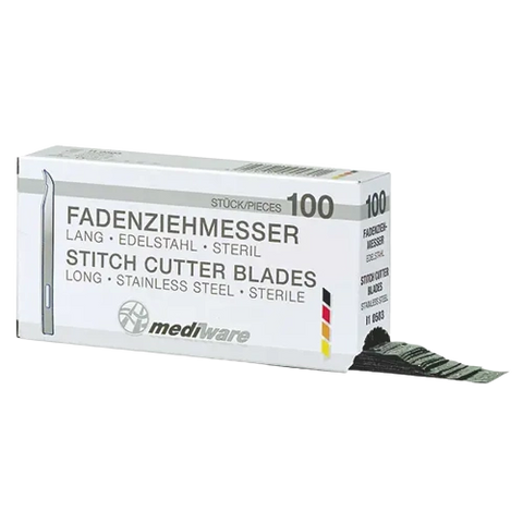 Fadenziehmesser Long Stich Cutter AP 100+2 Edelstahl, lange Form 110mm servoprax