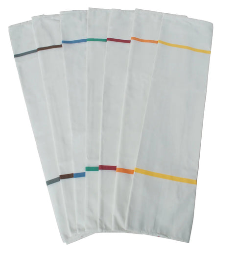 Wäschesack, weiß, 2 Farbstreifen, Verschlussknebel Novocal