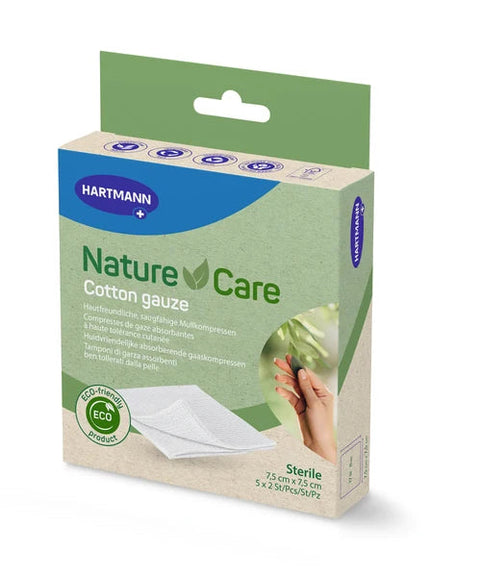 Nature Care Mullkompresse steril, 17 fädig, 8-fach, Hartmann