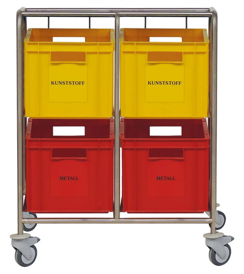 Fahrgestell mit 4 Kästen (400 x 600 mm) Novocal