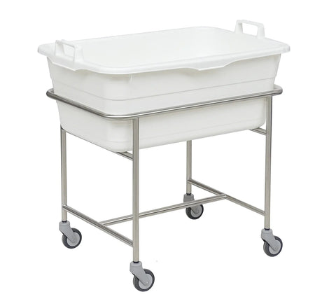 Edelstahlfahrgestell mit Kunststoffwanne Novocal