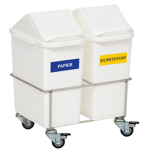 Zimmersammler, 2-fach, mit Behältern, 15 l Novocal