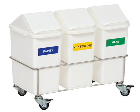 Zimmersammler, 3-fach, mit Behältern, 15 l Novocal