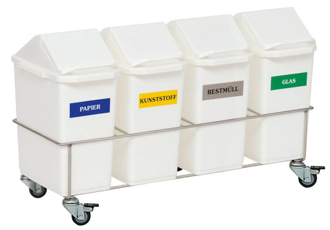 Zimmersammler, 4-fach, mit Behältern, 15 l Novocal