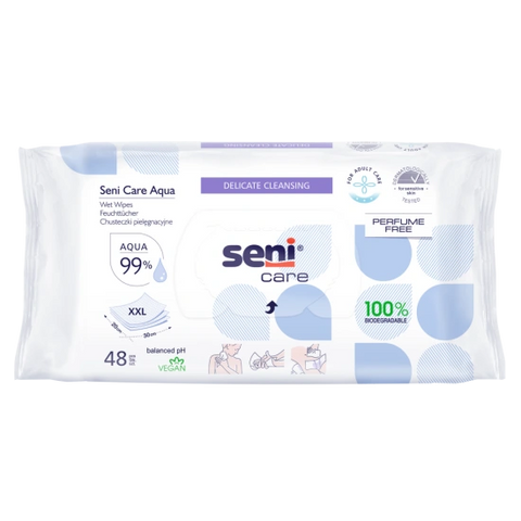 Seni Feuchttücher Aqua 48 Stück Seni