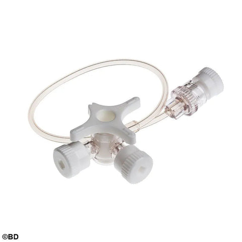 BD Connecta+³ 3WH m.Schl.weiss 10cm / 50 Stück Becton Dickinson