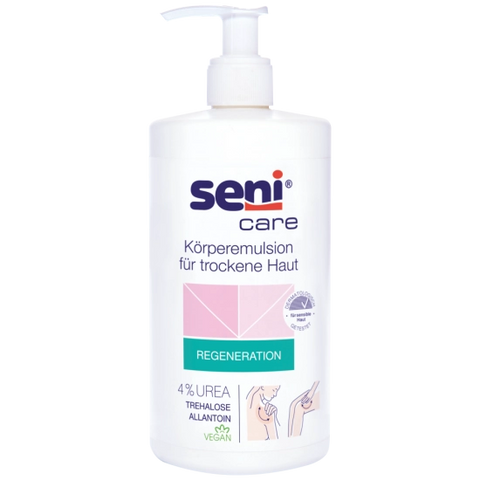Seni Care Körperemulsion für trockene Haut mit 4% Urea 500 ml Seni