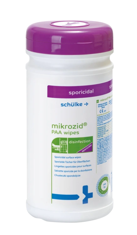 Schülke mikrozid PAA wipes Wischtücher Spenderdose 50 Tücher Schülke & Mayr GmbH