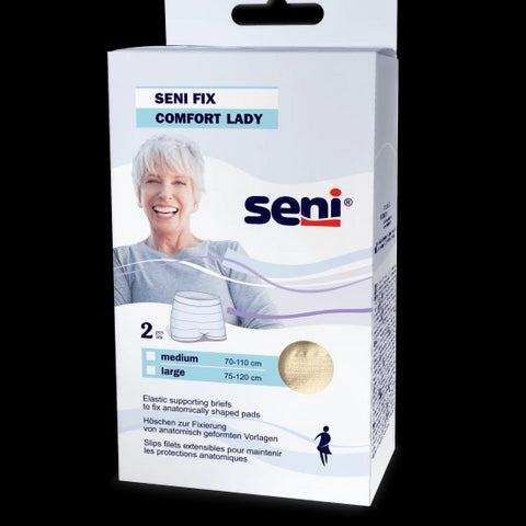 Seni Fix Comfort Lady Nude elastische Höschen zur Fixierung von Inkontinenzvorlagen 2 Stück